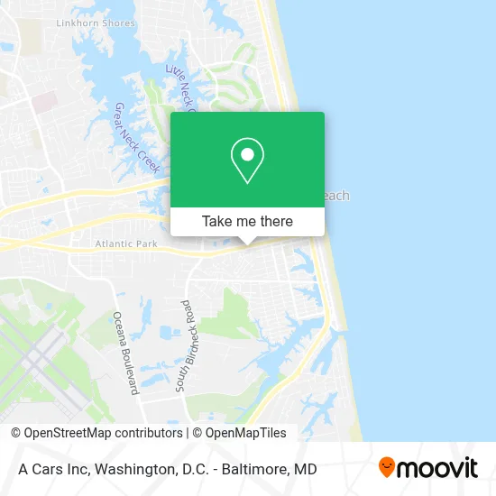 A Cars Inc map