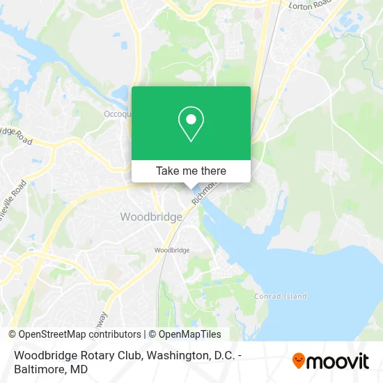 Woodbridge Rotary Club map