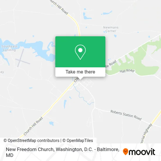 New Freedom Church map