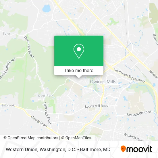 Western Union map