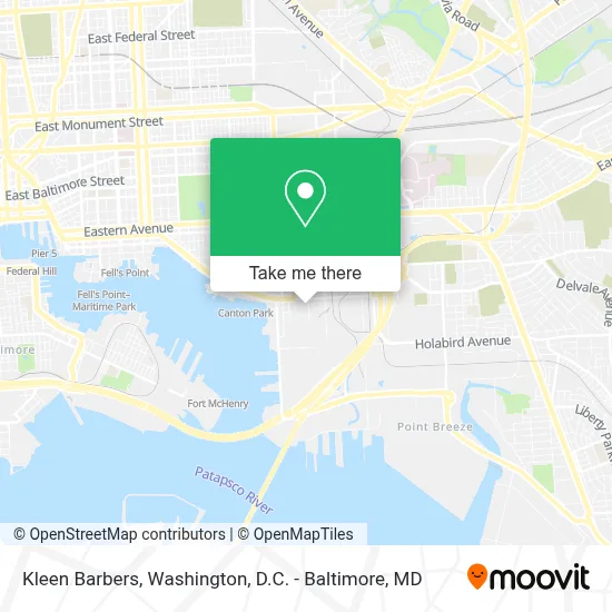 Kleen Barbers map