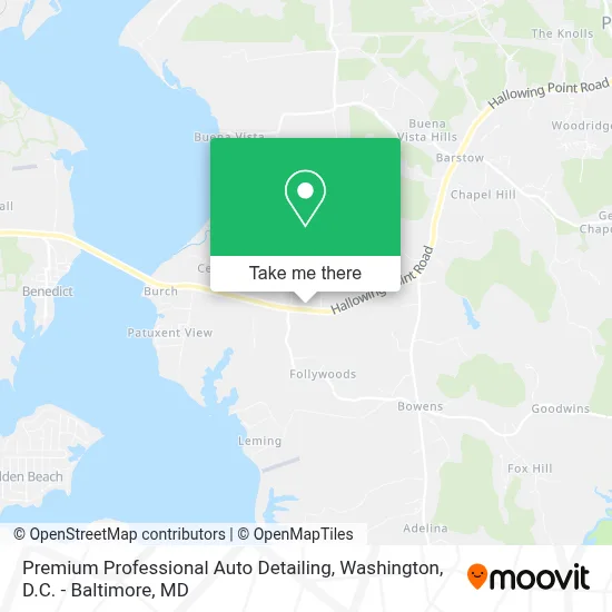 Premium Professional Auto Detailing map