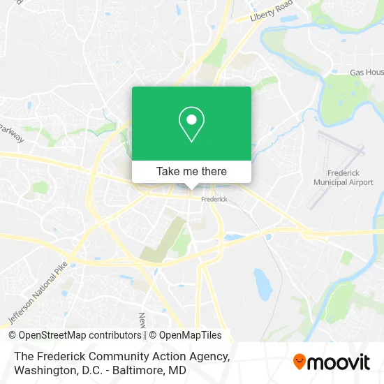 The Frederick Community Action Agency map