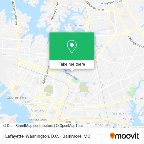 Lafayette map