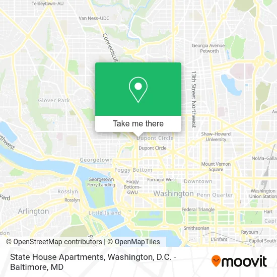 State House Apartments map