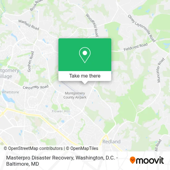 Masterpro Disaster Recovery map