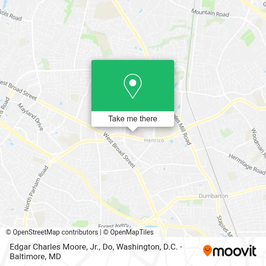 Edgar Charles Moore, Jr., Do map