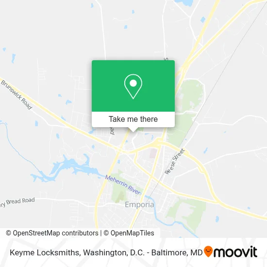 Keyme Locksmiths map
