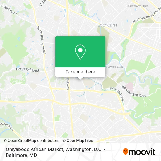 Oniyabode African Market map