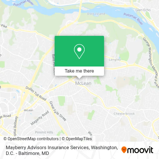 Mayberry Advisors Insurance Services map