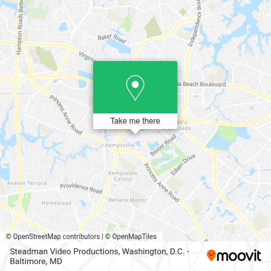 Steadman Video Productions map