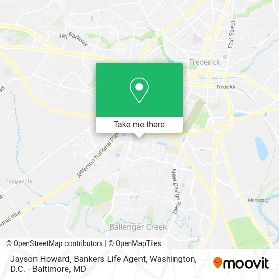 Jayson Howard, Bankers Life Agent map