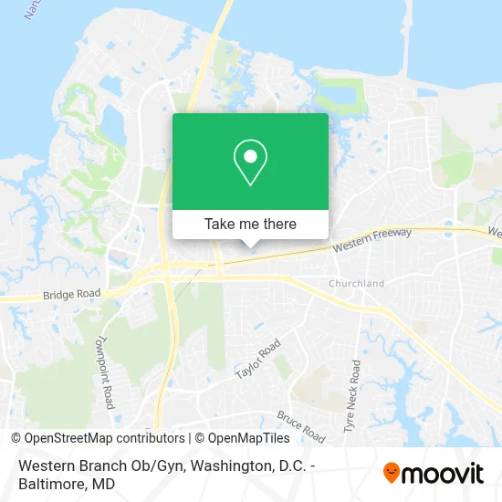 Western Branch Ob/Gyn map