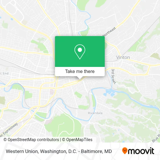Western Union map