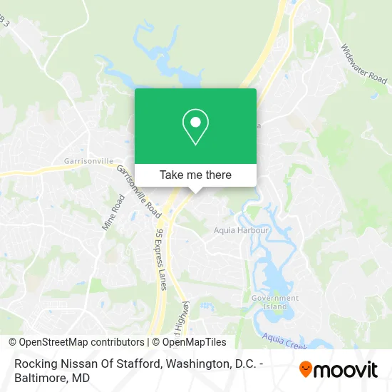 Rocking Nissan Of Stafford map