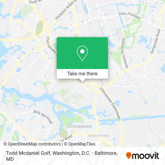 Todd Mcdaniel Golf map