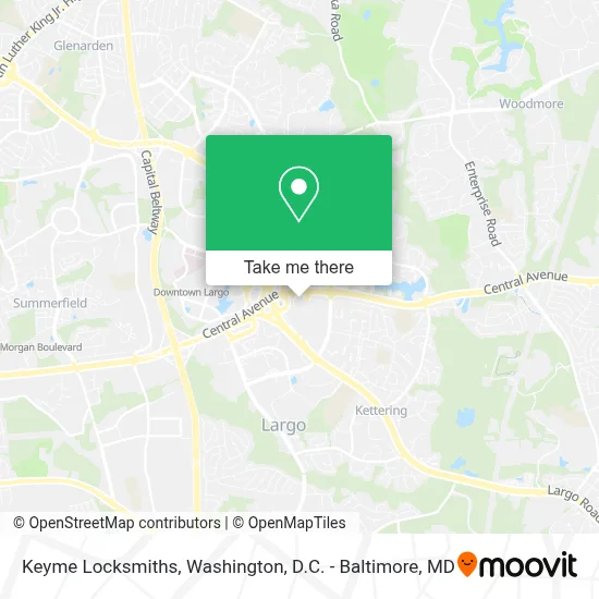 Keyme Locksmiths map