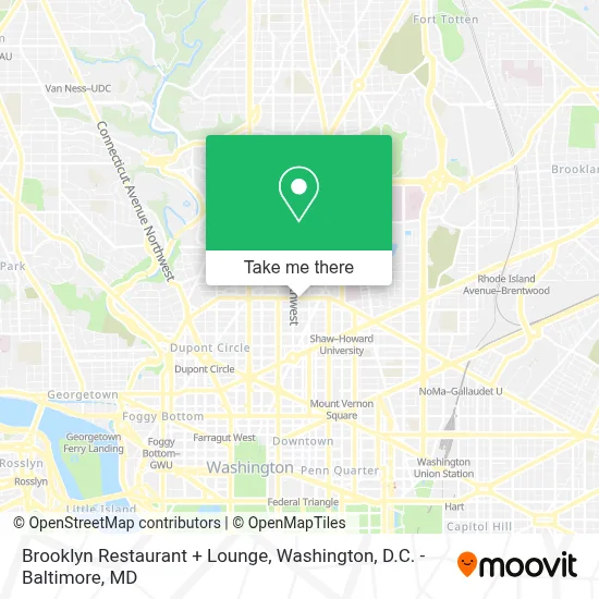Brooklyn Restaurant + Lounge map