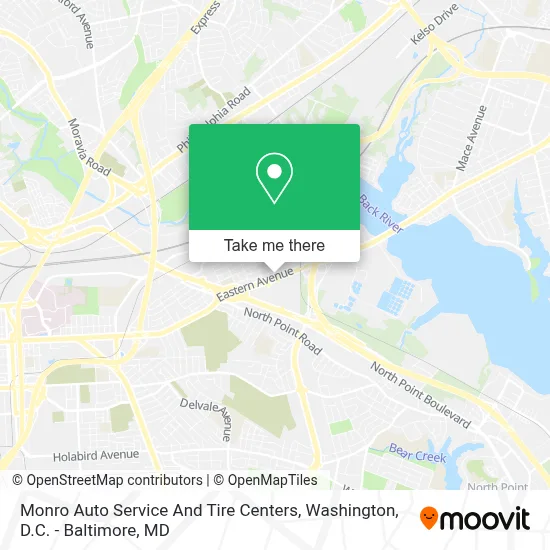 Monro Auto Service And Tire Centers map
