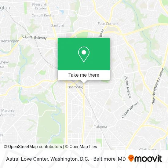 Astral Love Center map