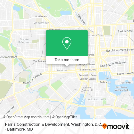 Parris Construction & Development map