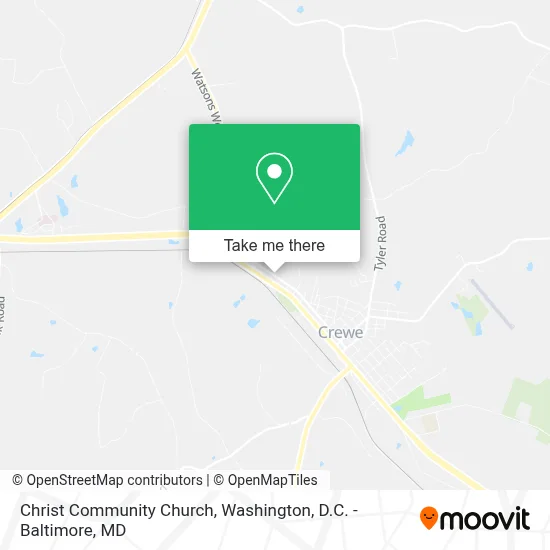 Christ Community Church map