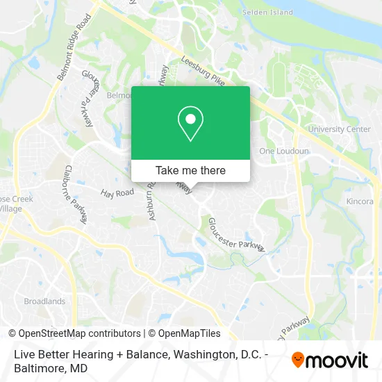 Live Better Hearing + Balance map