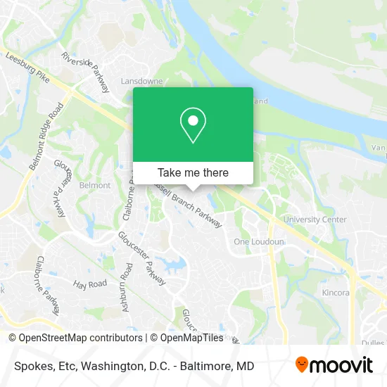Spokes, Etc map