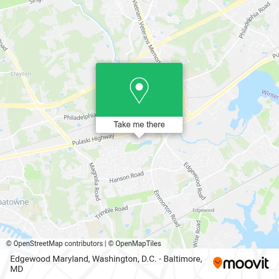 Edgewood Maryland map