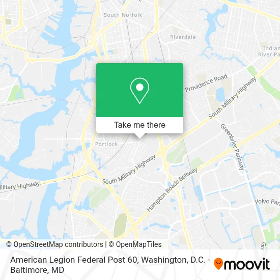 American Legion Federal Post 60 map