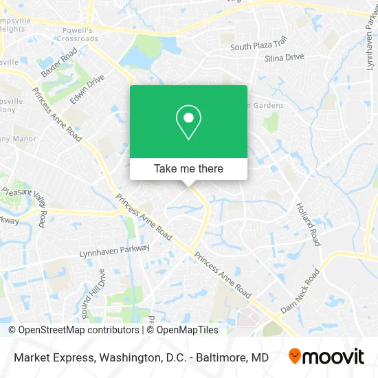 Market Express map