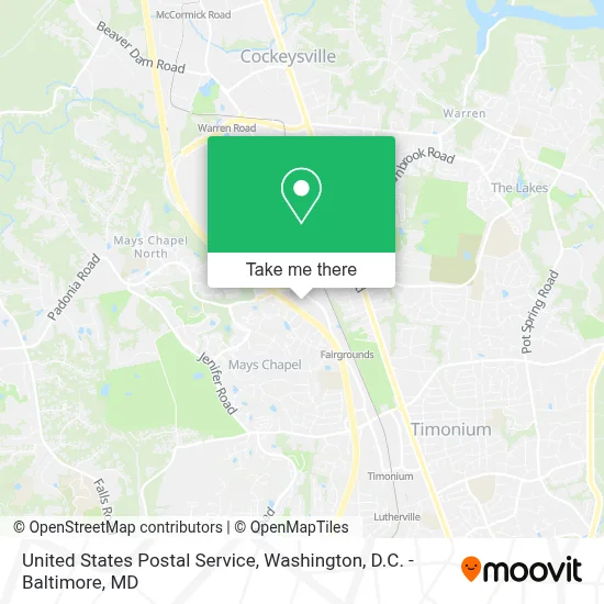 United States Postal Service map