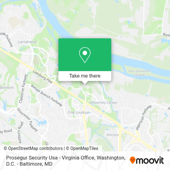 Prosegur Security Usa - Virginia Office map