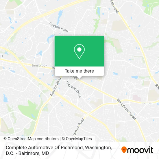 Complete Automotive Of Richmond map
