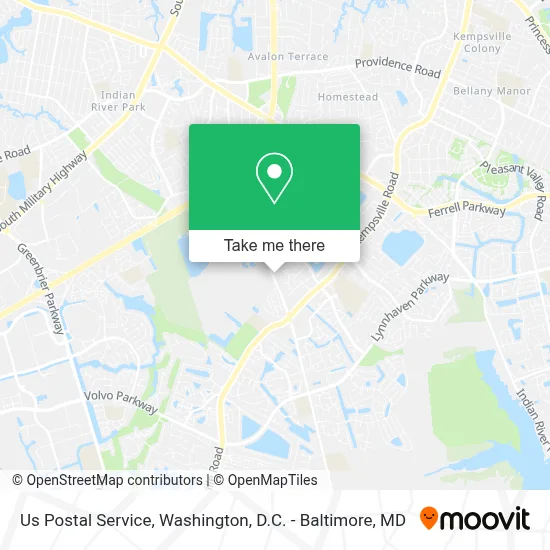 Us Postal Service map