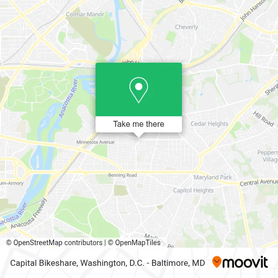 Capital Bikeshare map