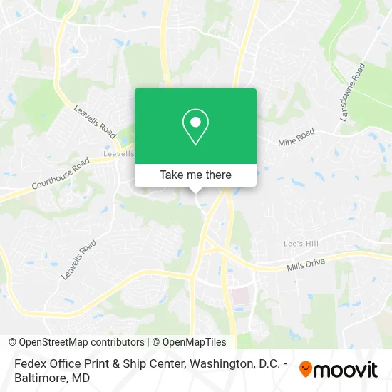 Fedex Office Print & Ship Center map