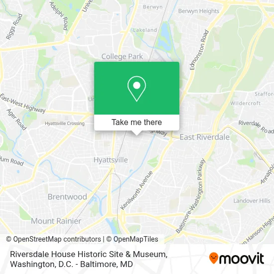 Riversdale House Historic Site & Museum map