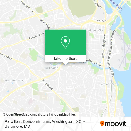 Parc East Condominiums map