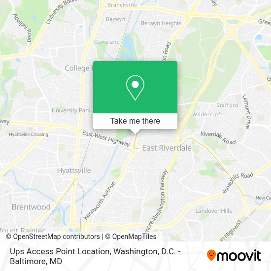 Ups Access Point Location map