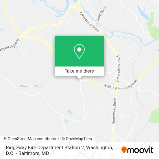 Ridgeway Fire Department Station 2 map