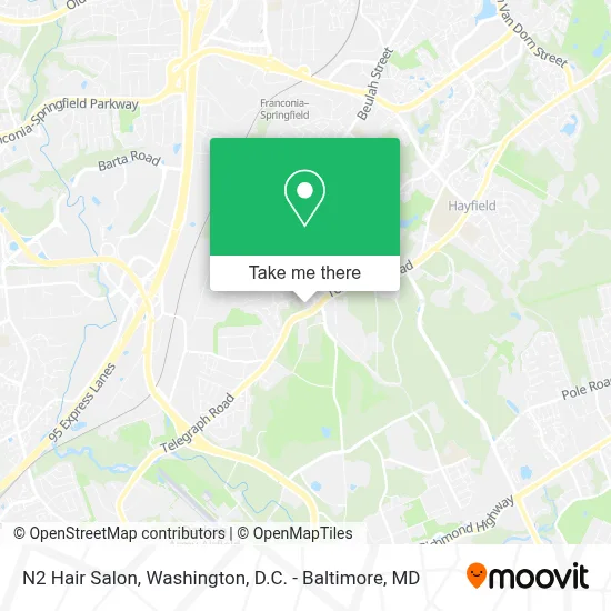 N2 Hair Salon map