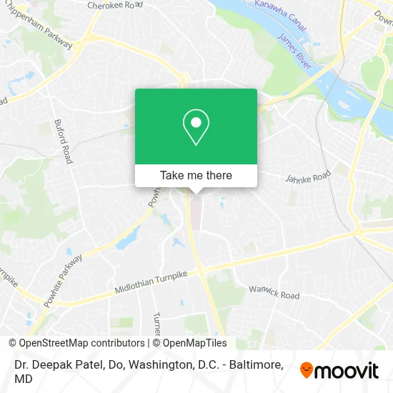 Dr. Deepak Patel, Do map