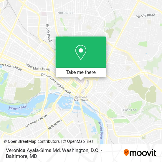Veronica Ayala-Sims Md map