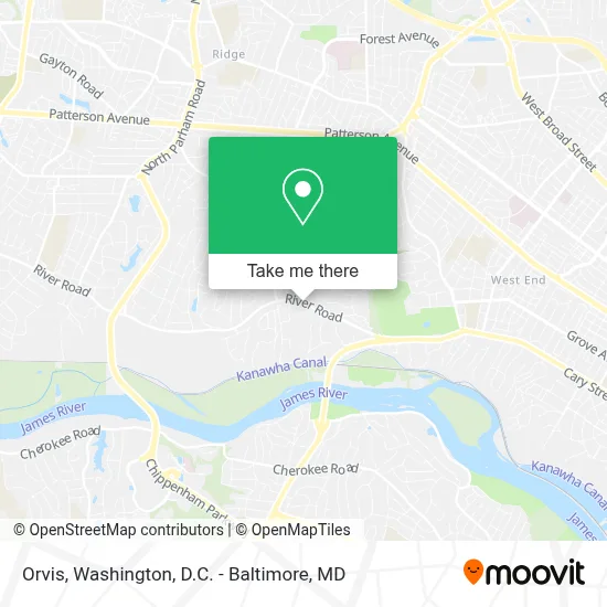 Orvis map