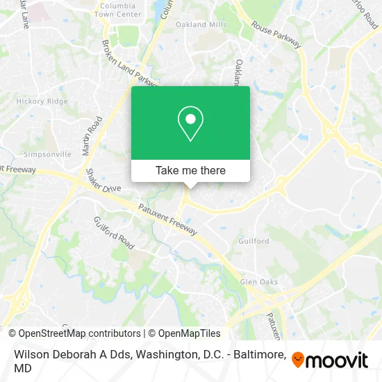Wilson Deborah A Dds map