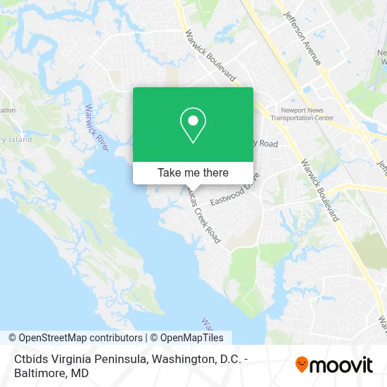 Ctbids Virginia Peninsula map