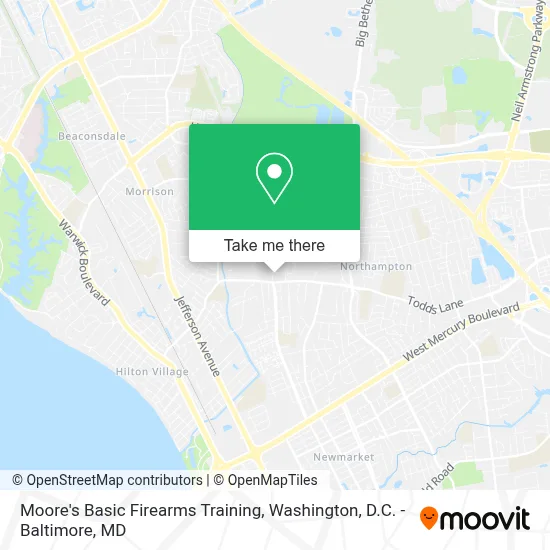 Moore's Basic Firearms Training map