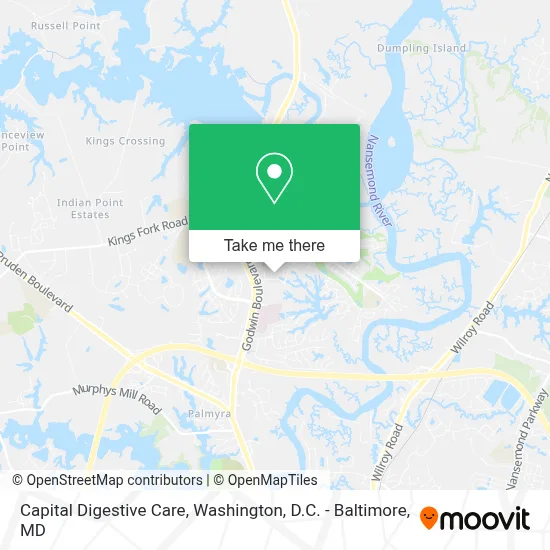 Capital Digestive Care map