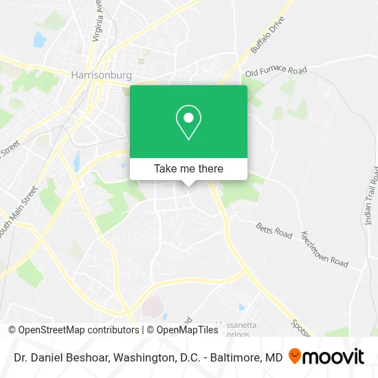 Dr. Daniel Beshoar map